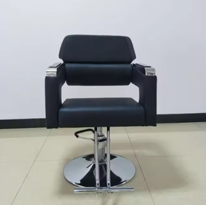Silla de Peluquería Ergonómica Portátil y Plegable, de Cuero Sintético, con Elevación y Rotación, para Salones y Barberías - Product Image 4