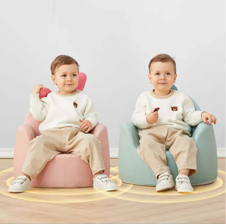 Kinderstoel Kinderbank Babystoel Lederen Schattige Cartoon Luie Banken Casual Seat Baby Sofa Schattige Cartoon Kinderen Leesstoelen Poef