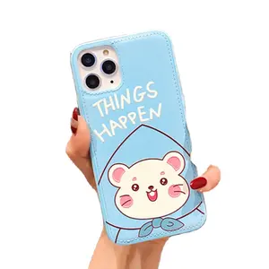 Customized Phone Case Plants Print On PU Leather S21 3D Print On Demand Phone Case OEM Supplier Custom For Iphone Case Printing