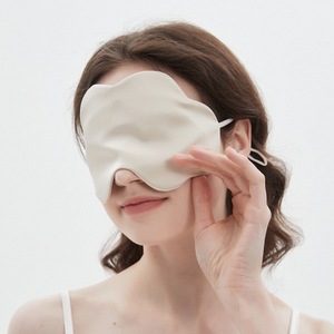 16 Momme Mulberry Silk Eye Mask. Thin Summer Design, Featuring Cool Touch, air Permeability and <b>Light</b> Blocking for Sound <b>Sleep</b>. - Product Image 4