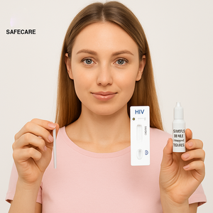 ISO 인증 의료 개인 관리 원스텝 <span class=keywords><strong>HIV</strong></span> 검사기 빠른 <span class=keywords><strong>HIV</strong></span> 혈액 검사 키트 - Product Image 1