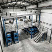 HONGXIN Étagère de mezzanine robuste personnalisable multicouche sans boulons en acier laminé à froid avec revêtement en poudre et protection contre la corrosion