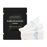 En gros : Gaze hémostatique au kaolin, Fils radiopactiques, Garrot d'urgence pour secours extérieur, Accessoires de trousse de premiers secours