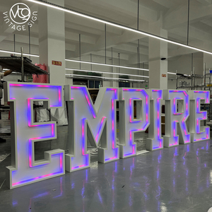 Letras de Neón Decorativas <span class=keywords><strong>para</strong></span> Eventos, Alquiler de Letras LED Grandes, Letras Metálicas Grandes con Luces en Venta - Product Image 4