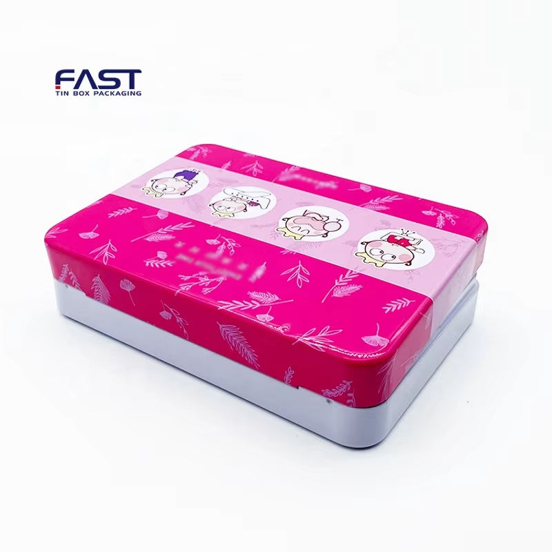 Custom Rtangular Storage Box Metal Packaging Chinese New Year Candy ...