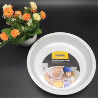 XQ Loyang Kue Bulat Datar Lapisan Anti Lengket Baja Karbon Ketebalan 0.4mm Loyang Panggang