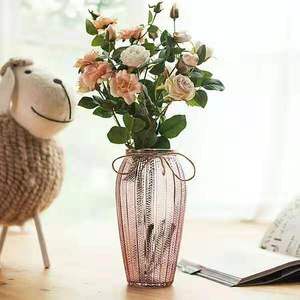 مزهرية زجاجية ملونة بنمط البحر المتوسط مصنوعة في المصنع - Product Image 5