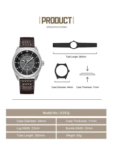 Nouvelle <span class=keywords><strong>montre</strong></span> pour homme <span class=keywords><strong>NAVIFORCE</strong></span> 9281, <span class=keywords><strong>prix</strong></span> d'usine, chronographe à quartz lumineux, <span class=keywords><strong>montre</strong></span> de luxe pour homme, calendrier, étanche, marque - Product Image 6