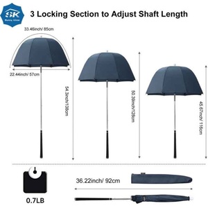 Acceptez les petites commandes – Parapluie de golf monocouche de 16 pouces à insérer dans le porte-parapluie de sac de golf - Product Image 3