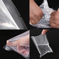 Sacs en plastique transparents à barrière lisse pour emballage sous vide de viande congelée, hot-dogs et saucisses, thermoscellables PA PE Nylon
