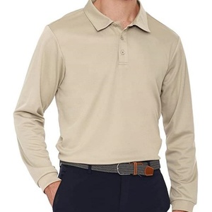 Camiseta Polo Clásica de Manga Larga para Hombre, Color Sólido, 260g, Personalizable con Estampado, Ropa de Trabajo - Product Image 2