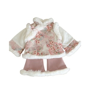 Tongxingyuan Girls Hanfu <b>Coat</b> Winter Fleece <b>Lined</b> Thickening Windproof Traditional Chinese Style Outwear - Product Image 5