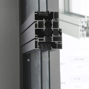 Fenêtre à battant minimaliste en aluminium moderne, insonorisée, avec moustiquaire en acier inoxydable et verre trempé - Product Image 2