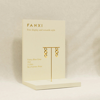 FANXI présentoir de boucles d'oreilles moderne support de boucle d'oreille en or présentoir de comptoir présentoir de bijoux en T