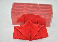 Serviette en papier Airlaid personnalisée rouge pour hôtel, restaurant, mariage et restauration aérienne