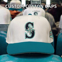 Groothandel op maat gemaakte 100% katoenen gestreepte oranje zwarte baseball caps met puffprint luipaard fruit unisex verstelbaar vier seizoenen