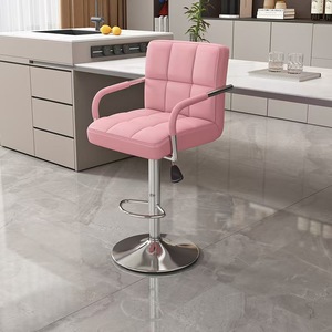 <span class=keywords><strong>Chaise</strong></span> <span class=keywords><strong>de</strong></span> <span class=keywords><strong>bar</strong></span> pivotante en métal <span class=keywords><strong>de</strong></span> style simple et luxueux pour restaurants, bars, chambre et salle à manger. - Product Image 2