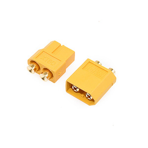 Amass XT60PB-F XT60PB-M Módulos de entrada de energía de latón para montaje vertical en PCB, juego de enchufes/conectores de alta corriente de 30A para RC ESC LiPo - Product Image 2