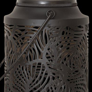 Linterna solar LED "Leafy", negro, con luz blanca cálida, 20 cm, metal, células solares (924948266) - Product Image 2