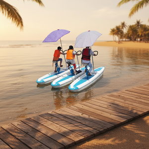 Bicicleta Acuática Meierya M-031 con Casco <span class=keywords><strong>de</strong></span> Fibra <span class=keywords><strong>de</strong></span> Vidrio para Deportes Acuáticos en Parques Acuáticos, Capacidad para 2 Personas, Garantía <span class=keywords><strong>de</strong></span> 12 Meses - Product Image 2