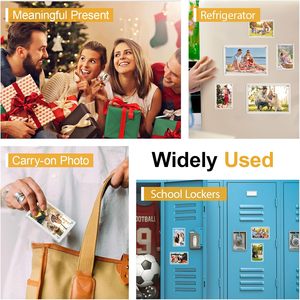 Khung ảnh từ tính acrylic <span class=keywords><strong>mini</strong></span>, kích thước ví, khung ảnh từ tính trong suốt có chân đế - Product Image 6