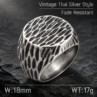 Trendiger Minimalistischer Statement-Siegelring mit Gehämmertem Geometrischem Design, 18K Vergoldeter Edelstahl, Breiter Massiver Strukturierter Ring, Unisex