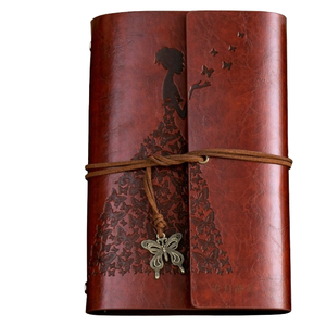 Premium A6 Handmade Vintage Leather Travel Journal Soft Cover Refillable Loose <b>Leaf</b> Notebook with 80 Sheets Custom Writing Diary - Product Image 1