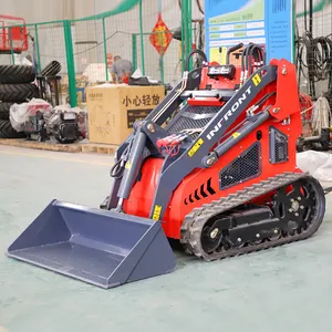 Mini Skid Steer Loader ล้อติดตามขนาดเล็กลื่นไถลคัดท้ายกับ Trencher และ Ripper 23hp สำหรับขาย