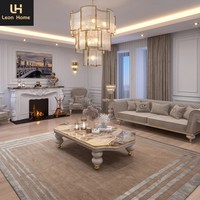 Ensemble de canapés 1+2+3 en tissu de haute qualité, design italien européen de luxe léger, pour salon