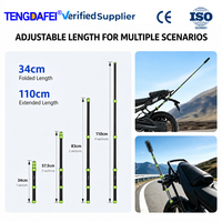 Support anti-vibration pour guidon de moto en acier inoxydable, alliage d'aluminium et silicone, compatible Insta360, fabrication directe OEM ODM