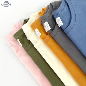 Camiseta de Algodón de Alta Calidad Personalizada para <span class=keywords><strong>Hombre</strong></span>, Lisa, de Color Sólido, Corte Holgado, para Usar como Ropa Interior, Camiseta con Estampado, Camiseta para <span class=keywords><strong>Hombre</strong></span> al por Mayor - Product Image 2