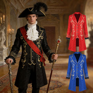 Chaqueta Steampunk Vintage para Hombre, Abrigo Gótico Victoriano, Esmoquin, Frac de Caballero, Disfraces Medievales - Product Image 1