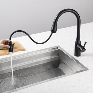 High Quality Single Hole Pull Out Kitchen Taps Brass Brushed Nickel Single Handle Pull Down Spring Kitchen Tap AT9318BN Kitchen - Product Image 6