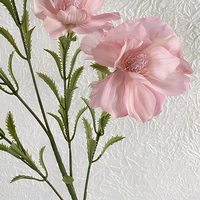 Kunstzijde Anemoon Bloemen 5-koppige Bloemtakken Handgemaakt Natuurlijke Aanraking voor Bruiloft Huisdecoratie Scène Arrangement