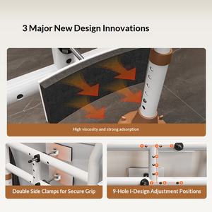 Barre d'appui <span class=keywords><strong>de</strong></span> toilette moderne <span class=keywords><strong>pour</strong></span> personnes âgées, réglable, sans perçage, capacité 150 kg, aide à se lever - Product Image 2