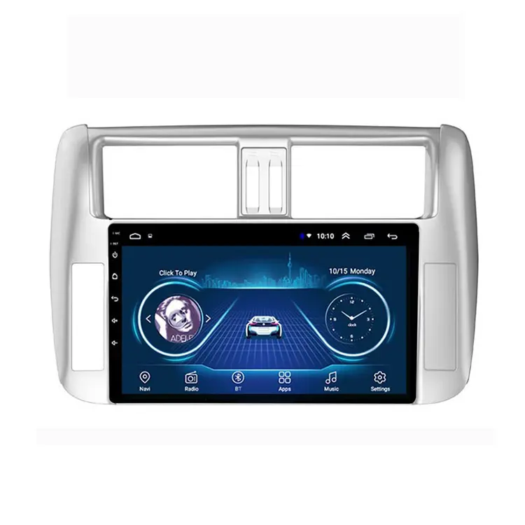 9 pouces GPS Navigation Dsp Rds Bluetooth Lecteur de voiture Unité principale stéréo Radio Android pour Toyota Prado 150 2010 2011 2012 2013