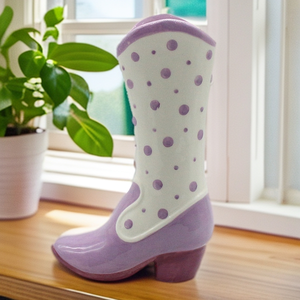 Custom Modern Ceramic <strong>Cowboy</strong> <strong>Boot</strong> Vase Tabletop Flower <strong>Planter</strong> for Indoor Home Decor - Product Image 5
