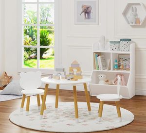 Ensemble de table de jeu sensoriel pour enfants de style nordique avec plateau sensoriel pour manger dans la chambre, à l'école, en bois, pour enfants et bébés - Product Image 3