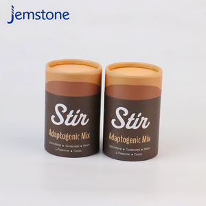 Écologique personnalisé logo cercle papier peut boîte de papier thé papier tube emballage - Product Image 1