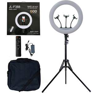 Luce ad Anello LED per Streaming Live su YouTube, Illuminazione per <span class=keywords><strong>Fotografia</strong></span> con Supporto Treppiede, Luce ad Anello da 18 Pollici - Product Image 2