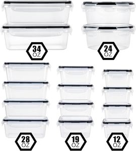 Recipiente Clásico Transparente, Duradero y Ecológico de PP/PET, Multifuncional, Apto para Refrigerador y Congelador, Hermético para Almacenamiento de Alimentos - Product Image 3