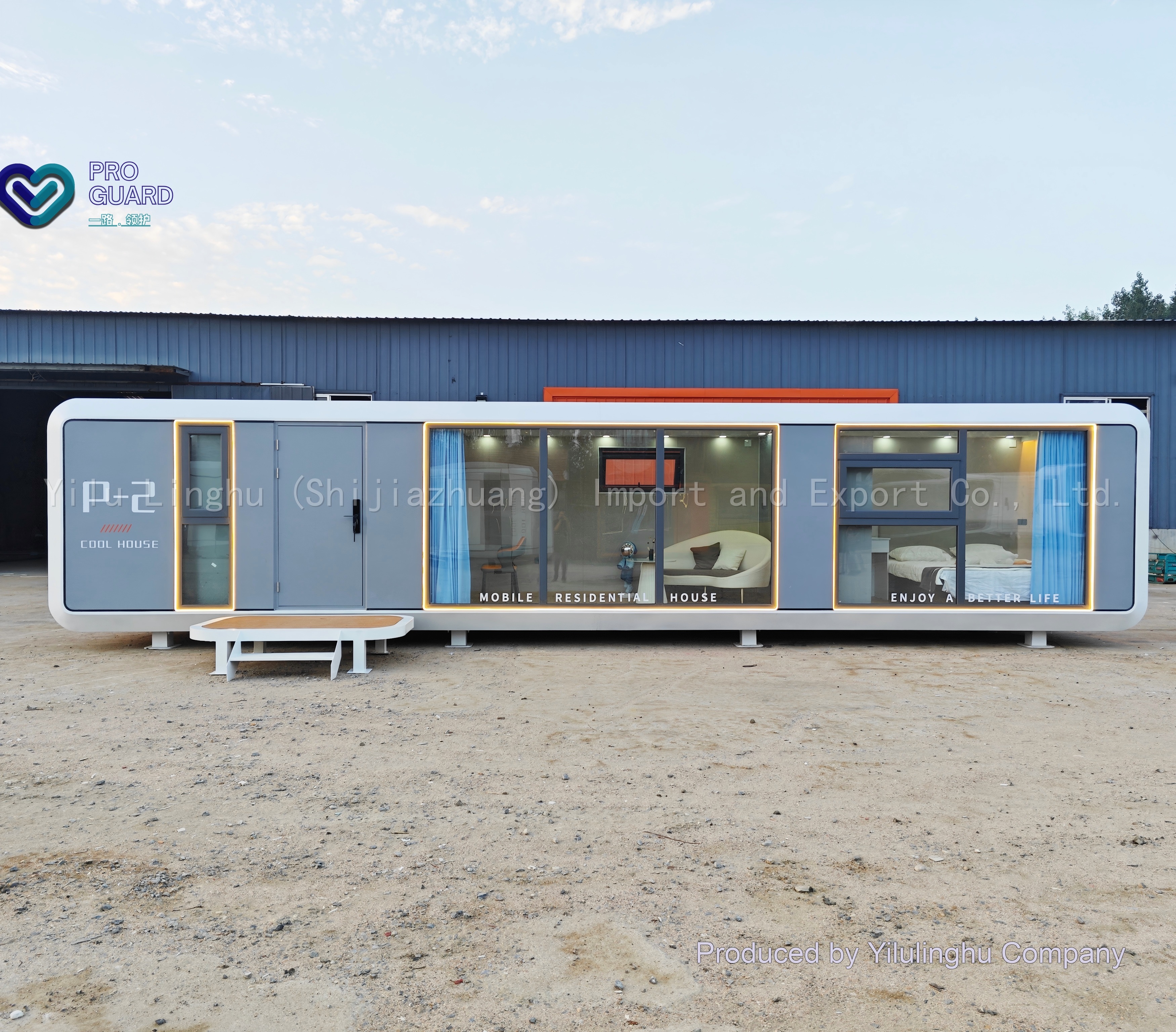 Luxurious 12m Prefabricated Steel Structure Pod-Shaped Apple Cabin Kit Movable Houses for Office Living Room Bedroom 3