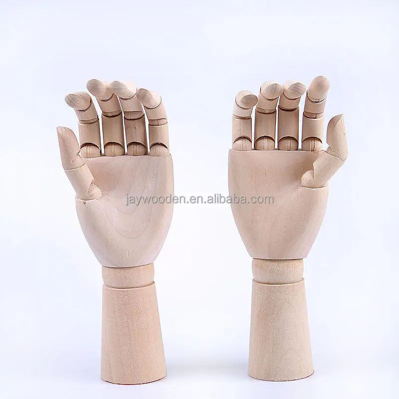 7-12 Inch Linh Hoạt Ngón Tay Nghệ Sĩ Vẽ Bằng Gỗ Manikin Mô Hình Tay Mannequin Khoa Học Kỹ Thuật Đồ Chơi Để Hiển Thị