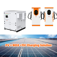 Nouvelle station de charge rapide DC hors réseau pour véhicules électriques solaires de 60 kW, 120 kW, 150 kW avec stockage de batterie pour usage commercial/industriel
