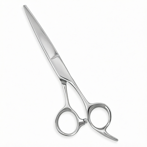 Ciseaux à cheveux professionnels en acier inoxydable CHAOBA, 6 pouces, ciseaux de barbier avec manche long pour la coupe et la finition des cheveux - Product Image 1