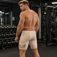 Vente en gros OEM : Caleçons et boxers doux, respirants et à séchage rapide pour hommes, en tissu tricoté, sous-vêtements pour couples