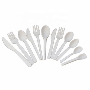 biodegradable disposable plastic spoons forks and knives cutlery sets