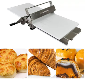 Laminoir manuel de comptoir commercial pour pâte feuilletée, machine à presser la pâte à pizza et à pâtisserie danoise, à commande manuelle - Product Image 5