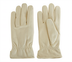 Gants en cuir de mouton longueur poignet, style uni, non doublés, respirants pour usage quotidien, printemps, automne et occasions décontractées - Product Image 2