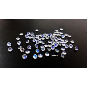 Piedra Lunar Arcoíris Natural de 6 mm, 0.75 Ct, Calidad AAA, Corte Brillante Redondo, Gema para Joyería - Product Image 2